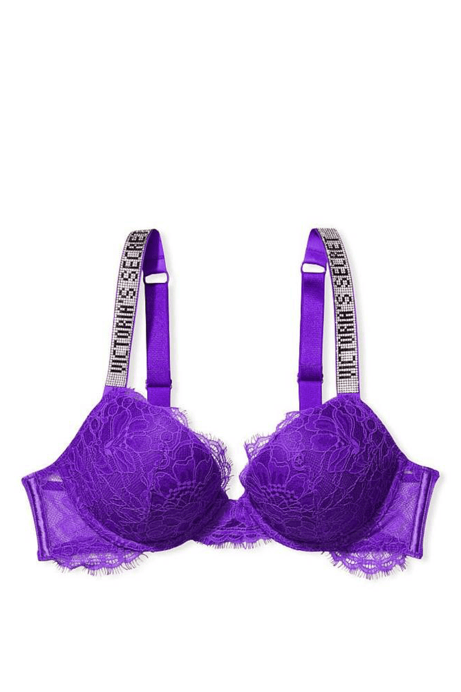 БЮСТГАЛЬТЕР ЗІ СТРАЗАМИ ПУШ-АП VIOLET LACE Victoria`s Secret