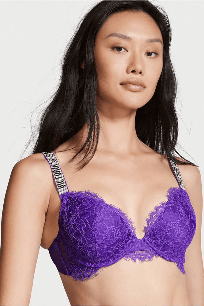 БЮСТГАЛЬТЕР ЗІ СТРАЗАМИ ПУШ-АП VIOLET LACE Victoria`s Secret