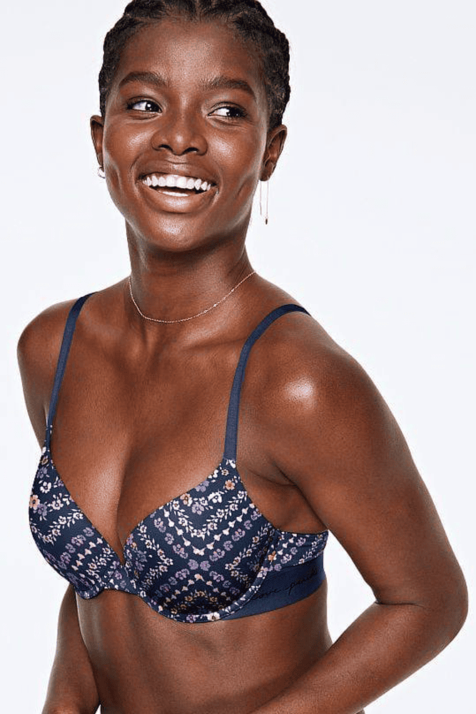 БЮСТГАЛЬТЕР ПУШ-АП NAVY FLORAL/PINK Victoria`s Secret