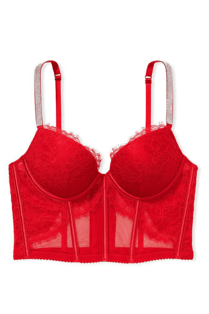 КОРСЕТ ЗІ СТРАЗАМИ RED LACE Victoria`s Secret