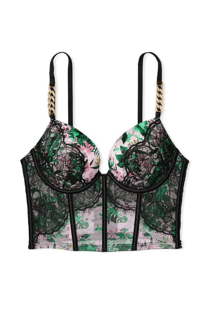 КОРСЕТ ЗІ СТРАЗАМИ ПУШ-АП PALM CHAIN Victoria`s Secret