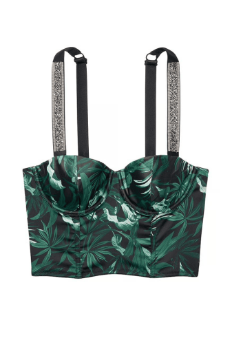 КОРСЕТ ЗІ СТРАЗАМИ ПУШ-АП PALM PRINT Victoria`s Secret