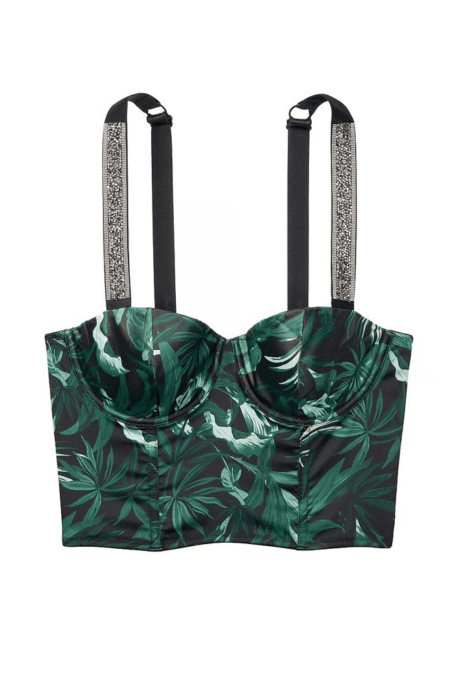 КОРСЕТ ЗІ СТРАЗАМИ ПУШ-АП PALM PRINT Victoria`s Secret