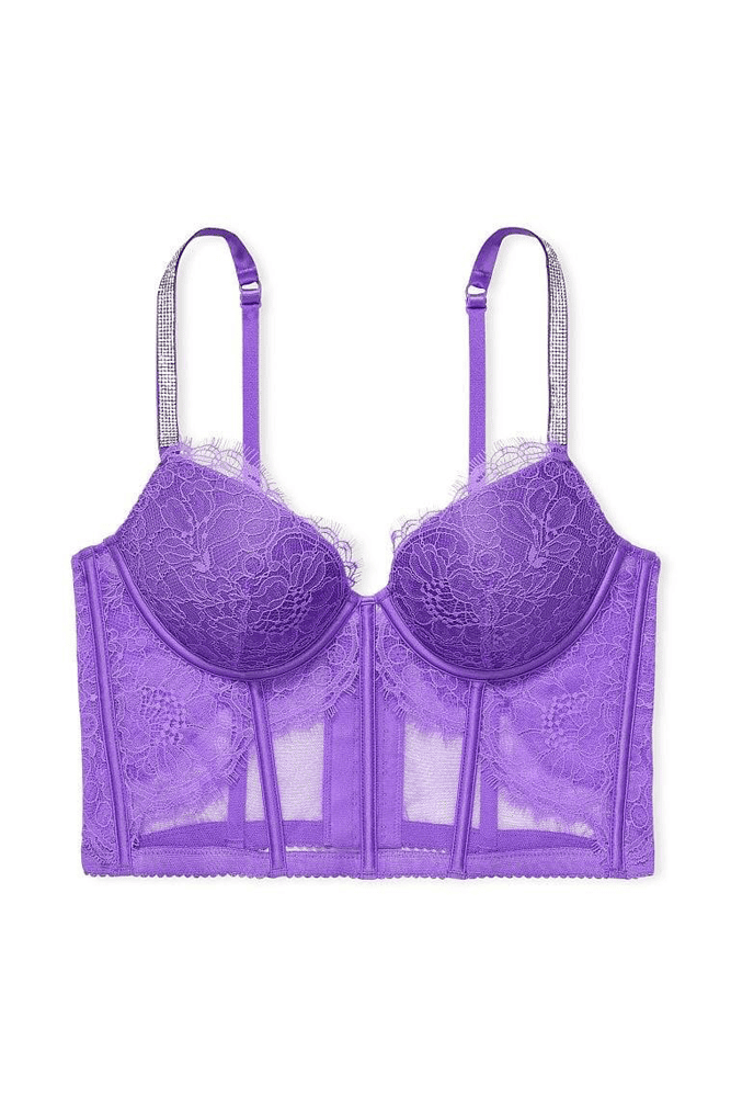 КОРСЕТ ЗІ СТРАЗАМИ ПУШ-АП VIOLET LACE Victoria`s Secret