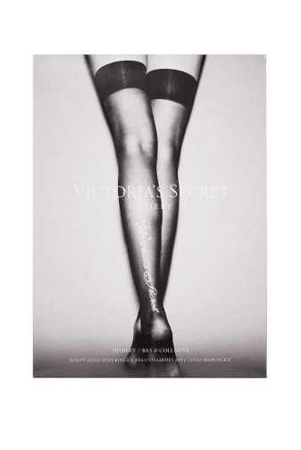 Панчохи ЗІ СТРАЗАМИ BLACK Victoria`s Secret