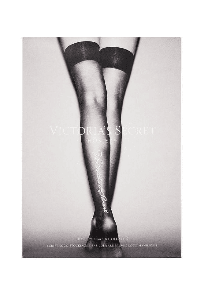 Панчохи ЗІ СТРАЗАМИ BLACK Victoria`s Secret