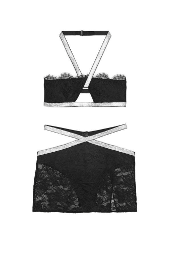 Пеньюар 2 PIECE BLACK EMBL Victoria`s Secret