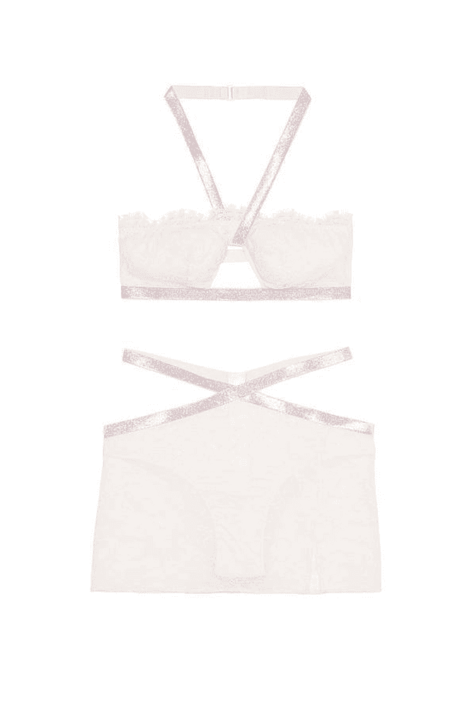 Пеньюар 2 PIECE WHITE EMBL Victoria`s Secret