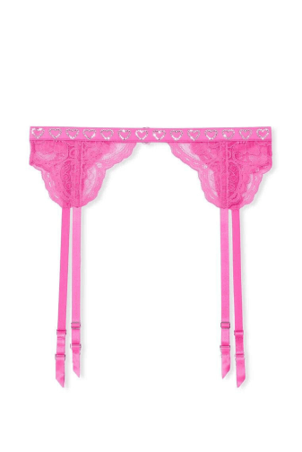 Пояс МЕРЕЖИВО ТА СТРАЗИ NEON PINK HEARTS Victoria`s Secret