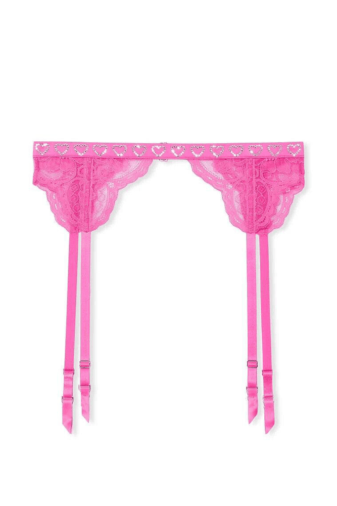 Пояс МЕРЕЖИВО ТА СТРАЗИ NEON PINK HEARTS Victoria`s Secret