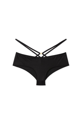 Трусики ICON БРАЗИЛІАНИ BLACK STRAPPY Victoria`s Secret