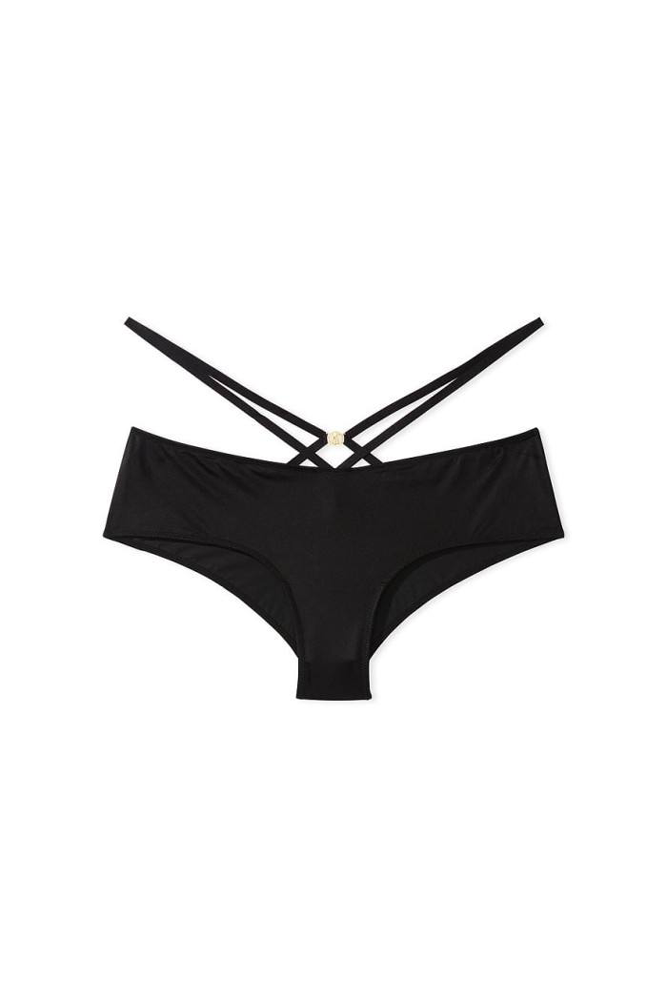 Трусики ICON БРАЗИЛІАНИ BLACK STRAPPY Victoria`s Secret
