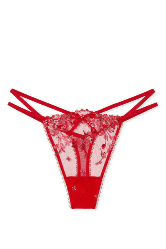Трусики V-THONG RED EMBL Victoria`s