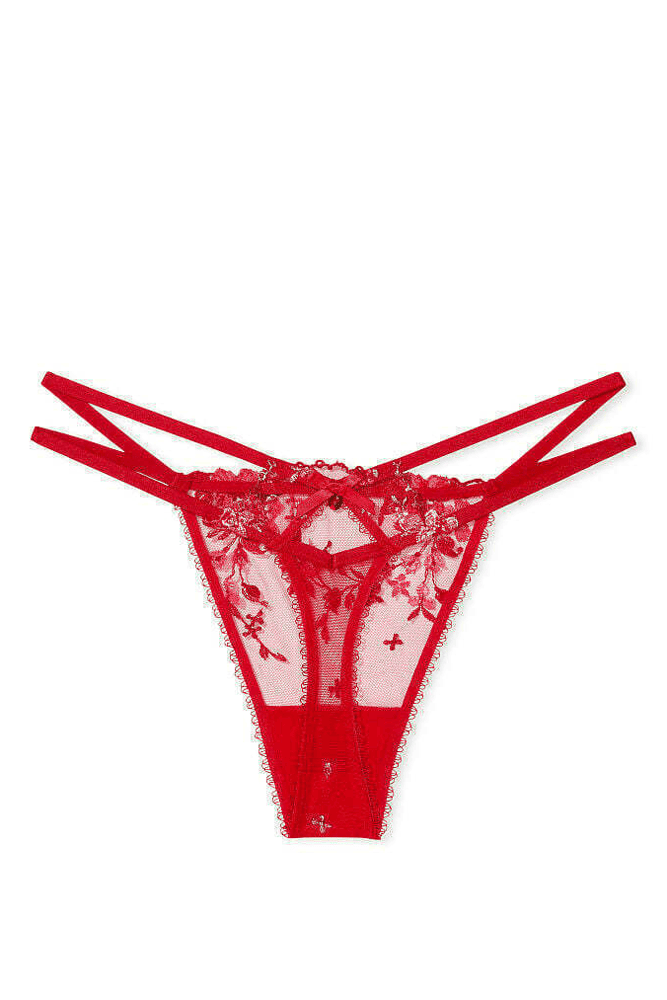 Трусики V-THONG RED EMBL Victoria`s