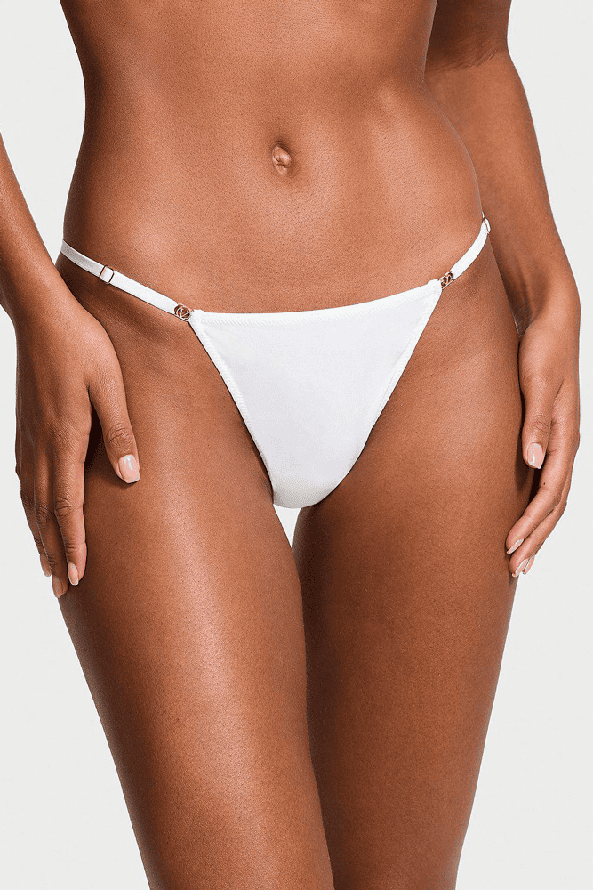 Трусики V-THONG WHITE Victoria`s Secret