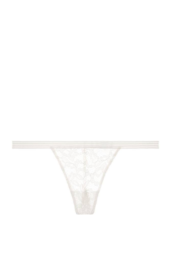 Трусики БАВОВНЯНІ V-THONG WHITE Victoria`s Secret