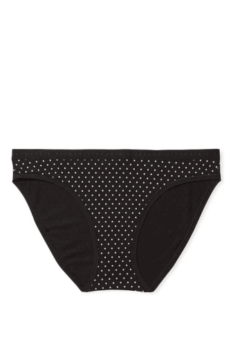 Трусики БАВОВНЯНІ БІКІНІ BLACK DOT Victoria`s Secret