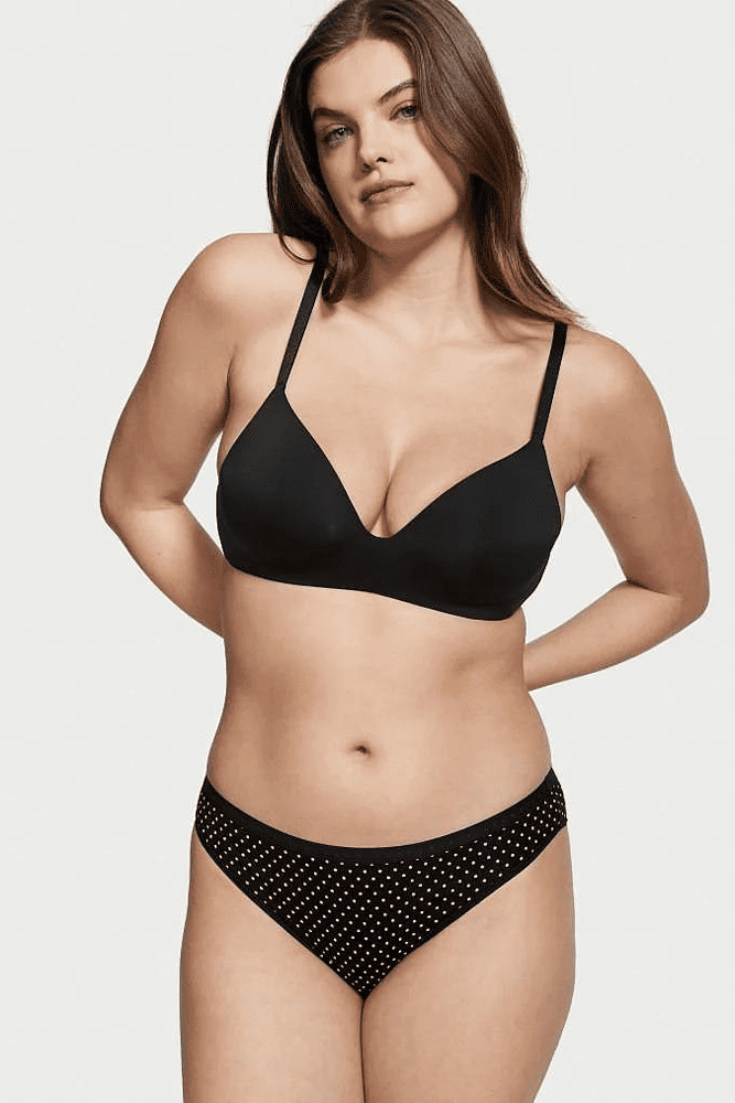 Трусики БАВОВНЯНІ БІКІНІ BLACK DOT Victoria`s Secret