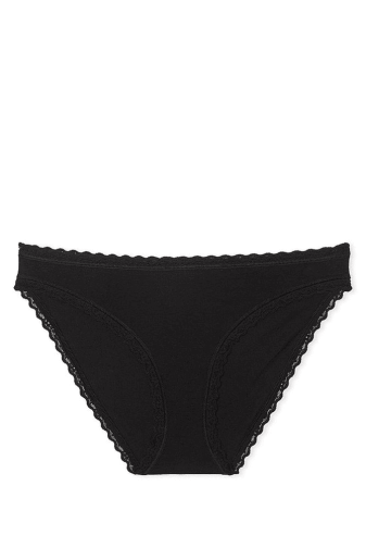 Трусики БАВОВНЯНІ БІКІНІ BLACK Victoria`s Secret