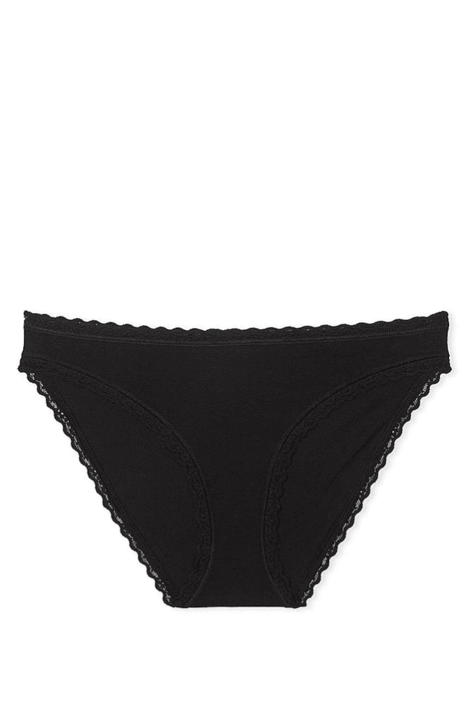 Трусики БАВОВНЯНІ БІКІНІ BLACK Victoria`s Secret