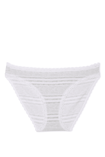 Трусики БАВОВНЯНІ БІКІНІ GREY STRIPE Victoria`s Secret