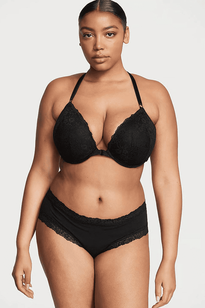 Трусики БАВОВНЯНІ БРАЗИЛІАНИ BLACK Victoria`s Secret