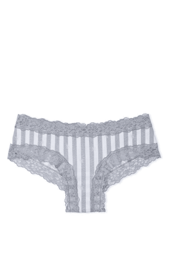 Трусики БАВОВНЯНІ БРАЗИЛІАНИ GREY STRIPE Victoria`s Secret