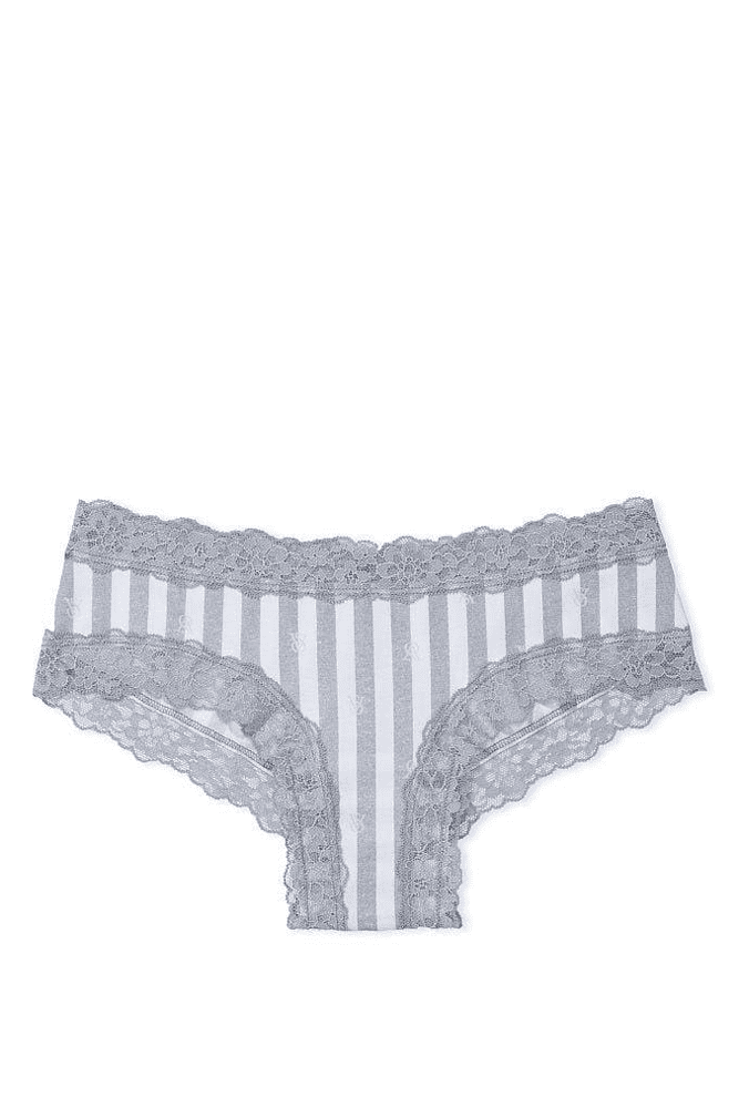 Трусики БАВОВНЯНІ БРАЗИЛІАНИ GREY STRIPE Victoria`s Secret