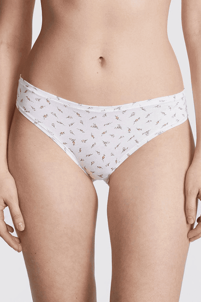 Трусики БАВОВНЯНІ БРАЗИЛІАНИ WHITE FLOWERS Victoria`s Secret