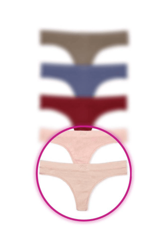 Трусики БАВОВНЯНІ СТРІНГИ NUDE Victoria`s Secret