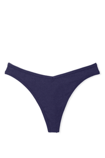 Трусики БАВОВНЯНІ СТРІНГИ РУБЧИК NAVY Victoria`s Secret