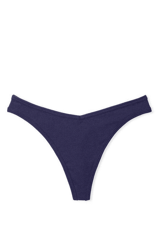 Трусики БАВОВНЯНІ СТРІНГИ РУБЧИК NAVY Victoria`s Secret