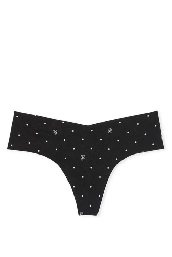 Трусики БЕЗШОВНІ СТРІНГИ BLACK DOT Victoria`s