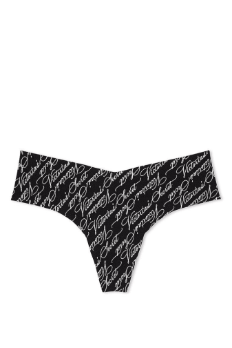Трусики БЕЗШОВНІ СТРІНГИ BLACK LOGO Victoria`s Secret