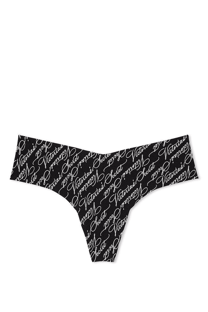 Трусики БЕЗШОВНІ СТРІНГИ BLACK LOGO Victoria`s Secret