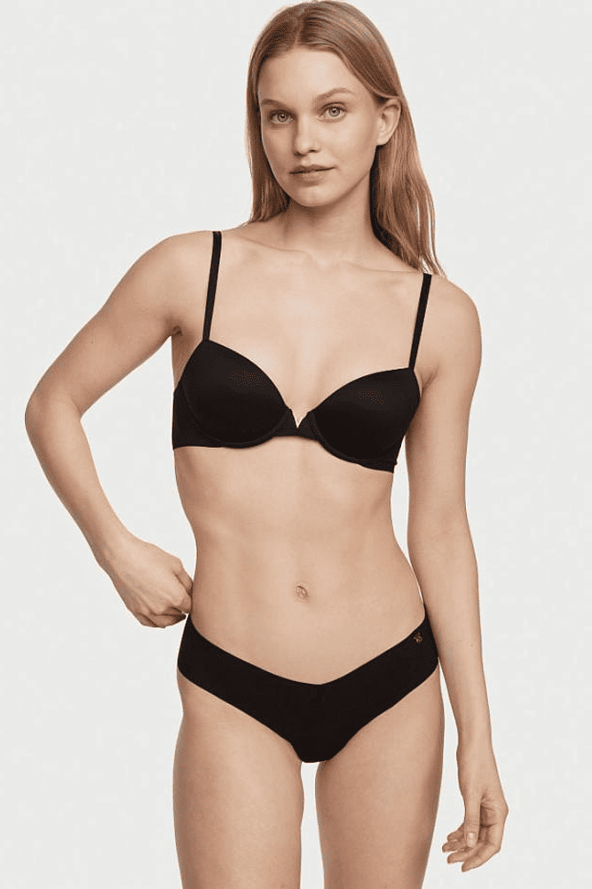 Трусики БЕЗШОВНІ СТРІНГИ BLACK Victoria`s Secret