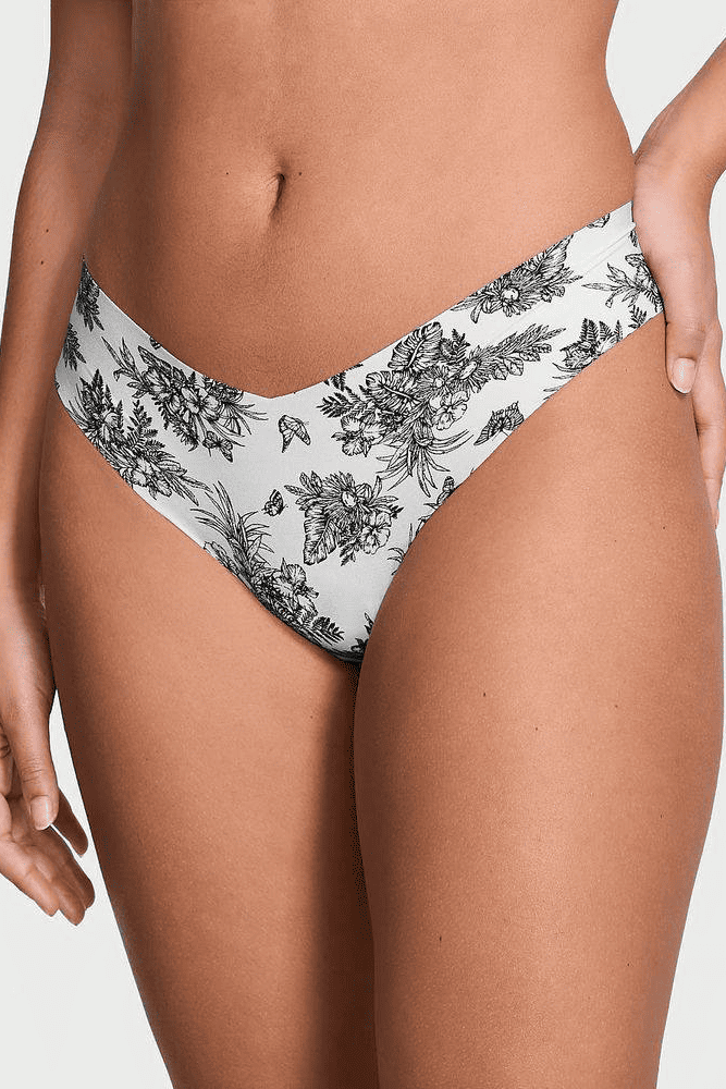 Трусики БЕЗШОВНІ СТРІНГИ WHITE PAISLEY Victoria`s Secret