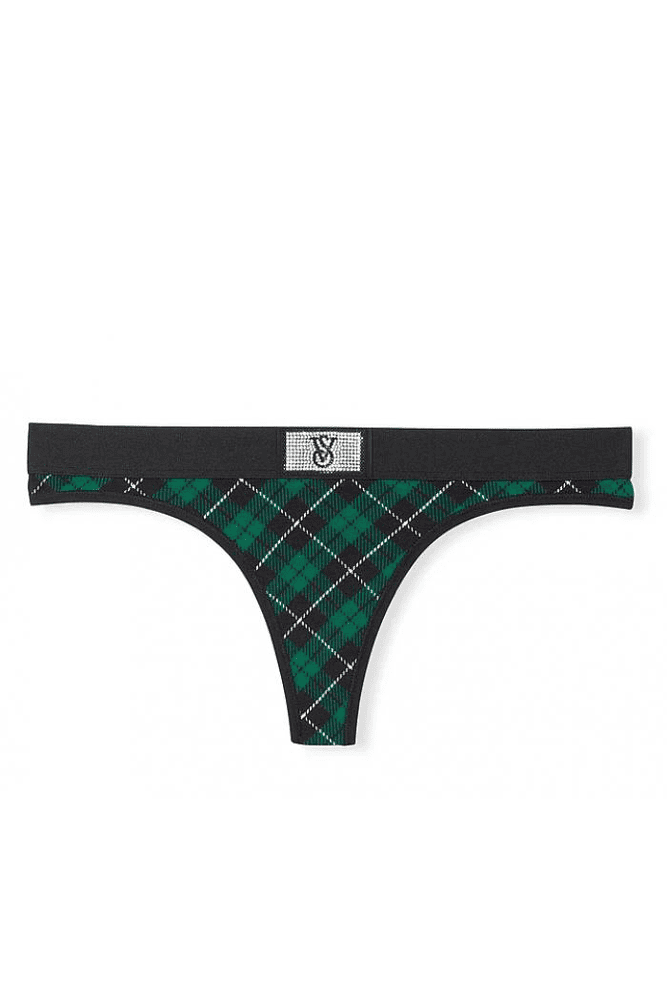 Трусики З РЕЗИНКОЮ СТРІНГИ GREEN PLAID EMBL Victoria`s