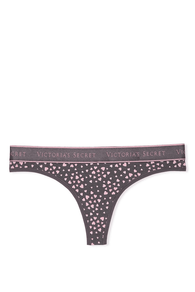 Трусики З РЕЗИНКОЮ СТРІНГИ GREY HEARTS Victoria`s