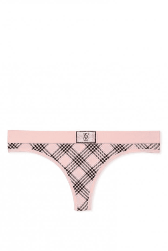 Трусики З РЕЗИНКОЮ СТРІНГИ PINK PLAID EMBL Victoria`s Secret