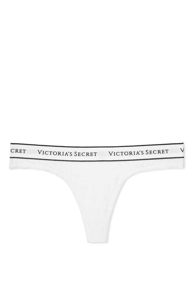 Трусики З РЕЗИНКОЮ СТРІНГИ WHITE Victoria`s