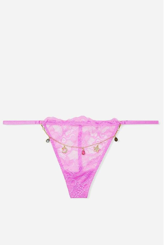 Трусики ЗІ СТРАЗАМИ V-THONG VIOLET JEWELED Victoria`s Secret