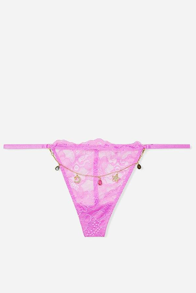Трусики ЗІ СТРАЗАМИ V-THONG VIOLET JEWELED Victoria`s Secret