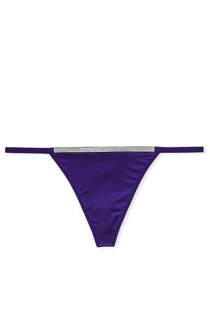 Трусики ЗІ СТРАЗАМИ V-THONG VIOLET Victoria`s