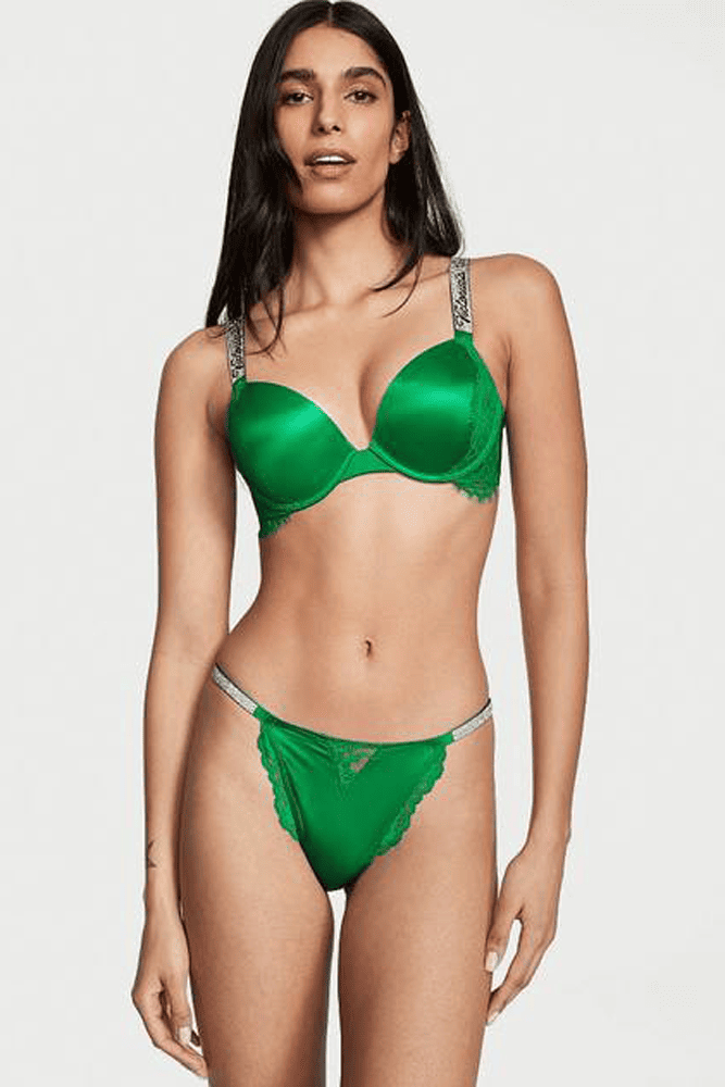 Трусики ЗІ СТРАЗАМИ БІКІНІ GRASS Victoria`s