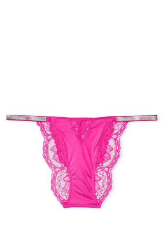 Трусики ЗІ СТРАЗАМИ БІКІНІ PINK Victoria`s Secret
