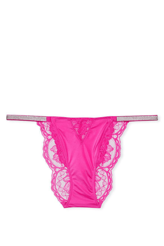 Трусики ЗІ СТРАЗАМИ БІКІНІ PINK Victoria`s Secret