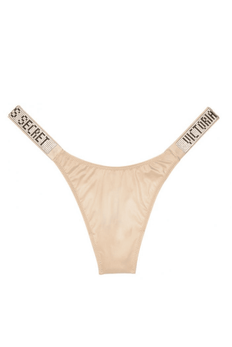 Трусики ЗІ СТРАЗАМИ БРАЗИЛІАНИ CHAMPAGNE Victoria`s Secret