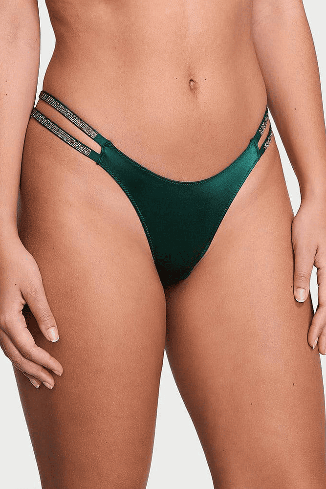 Трусики ЗІ СТРАЗАМИ БРАЗИЛІАНИ EMERALD CROSS Victoria`s Secret