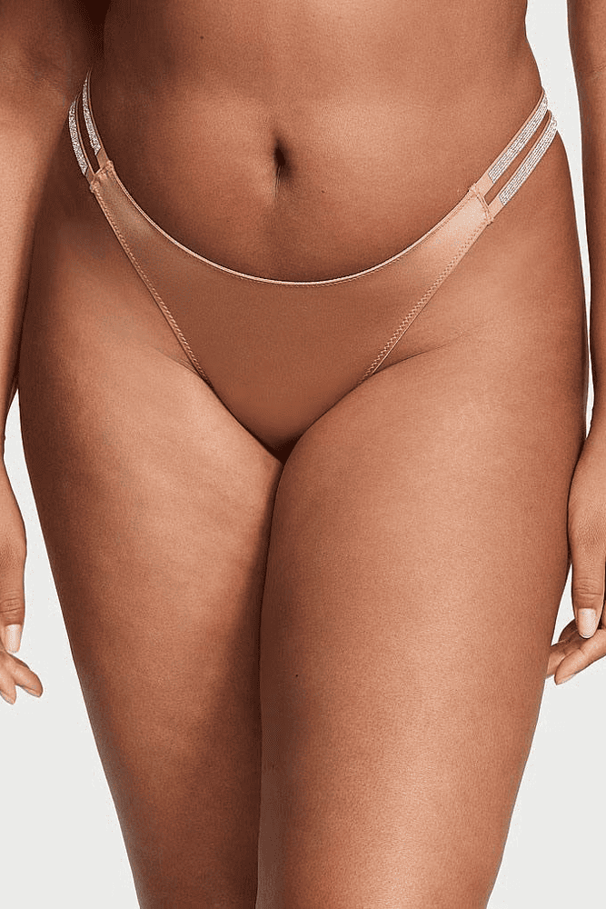 Трусики ЗІ СТРАЗАМИ БРАЗИЛІАНИ NUDE CROSS Victoria`s Secret